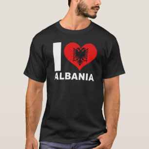 I Love Albanië Heart Flag Albanië 1 T-shirt