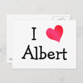 I Love Albert Briefkaart (Voorkant / Achterkant)