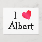 I Love Albert Briefkaart (Voorkant)
