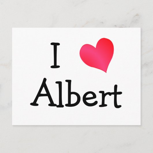 I Love Albert Briefkaart (Voorkant)