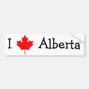 I Love Alberta Bumpersticker