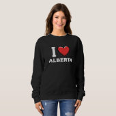 I Love Alberta Canada Premium Trui (Voorkant volledig)