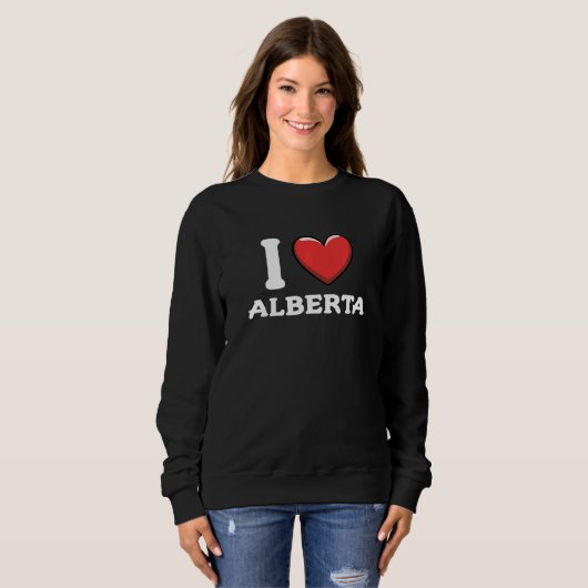 I Love Alberta Canada Premium Trui (Voorkant volledig)