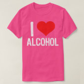 I Love Alcohol T-shirt (Design voorkant)
