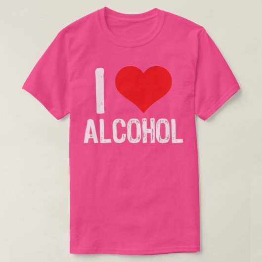 I Love Alcohol T-shirt (Design voorkant)