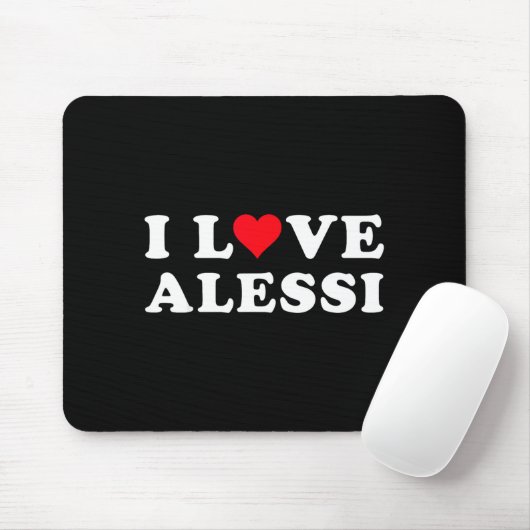 I Love Alessi Matching Girlfriend &amp; Boyfriend  Muismat (Met muis)