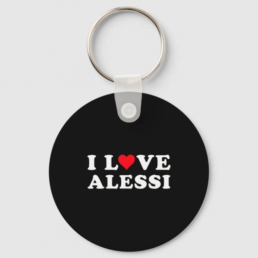 I Love Alessi Matching Girlfriend & Boyfriend Sleutelhanger (Voorkant)