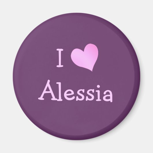 I Love Alessia Magneet (Voorkant)