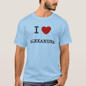 I Love Alexandra T-shirt (Voorkant)