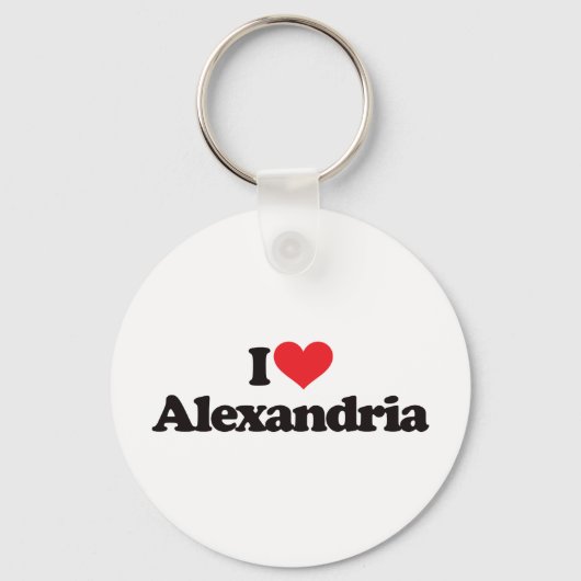 I Love Alexandria Sleutelhanger (Voorkant)