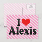 I Love Alexis Briefkaart (Voorkant / Achterkant)