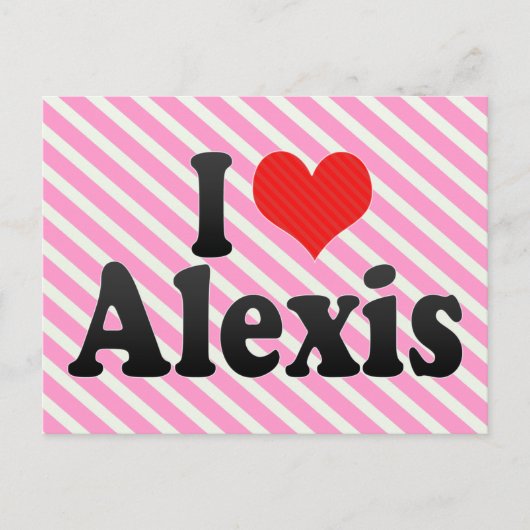 I Love Alexis Briefkaart (Voorkant)