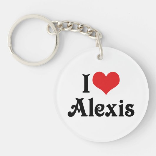 I Love Alexis Sleutelhanger (Voorkant)