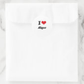 I Love Algae Ronde Sticker (Tas)