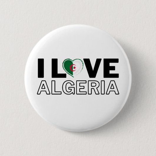 I LOVE ALGERIA - For real Algerians Ronde Button 5,7 Cm (Voorkant)