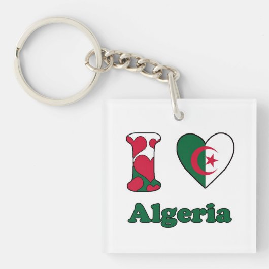 I love Algeria Sleutelhanger (voorkant)