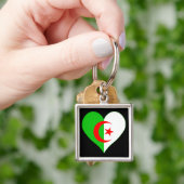 I Love Algerije Heart Sleutelhanger (Hand)