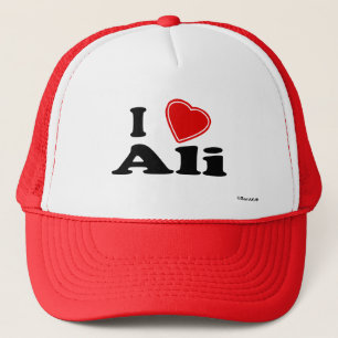 I Love Ali Trucker Pet