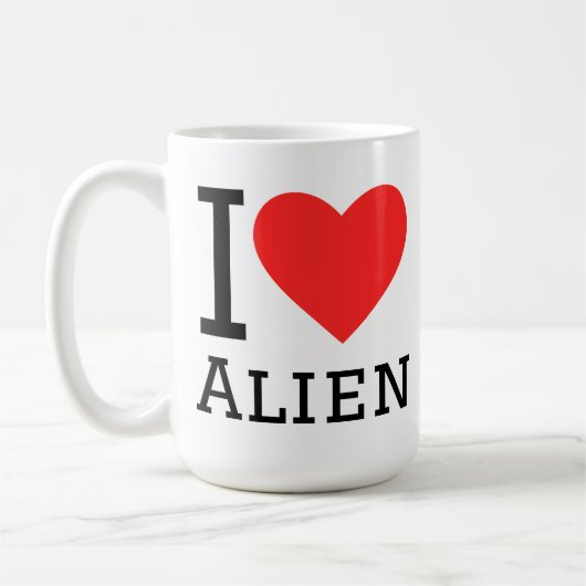 I love alien koffiemok (Links)
