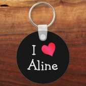 I Love Aline Sleutelhanger (Voorkant)