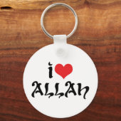I Love Allah Sleutelhanger (Voorkant)