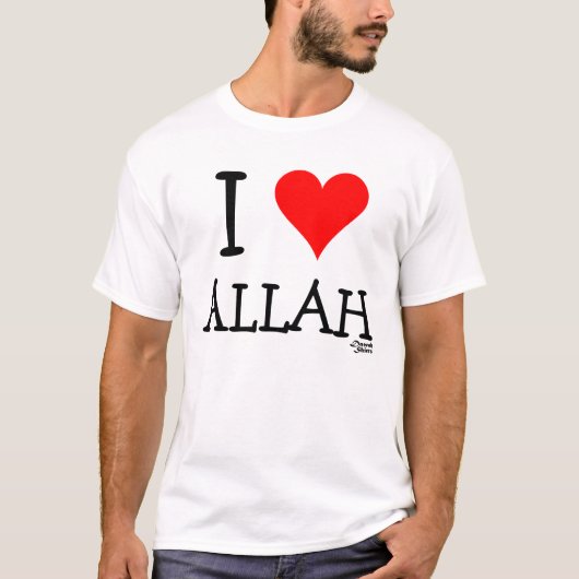 I Love Allah T-shirt (Voorkant)