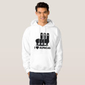 I Love Alpacas Hoodie (Voorkant volledig)