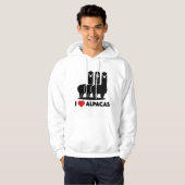 I Love Alpacas Hoodie (Voorkant volledig)