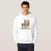 I Love Alpacas Hoodie (Voorkant volledig)