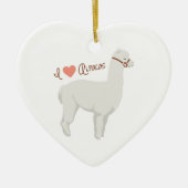 I Love Alpacas Keramisch Ornament (Voorkant)