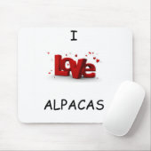 I Love Alpacas Muismat (Met muis)