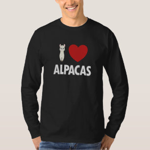 I Love Alpacas Pako Lama Huacaya Alpaca Breeder Al T-shirt