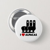 I Love Alpacas Ronde Button 5,7 Cm (Voorkant /achterkant)