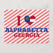 I Love Alpharetta, Georgia Briefkaart (Voorkant)