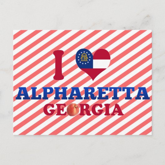 I Love Alpharetta, Georgia Briefkaart (Voorkant)