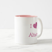 I Love Altair Tweekleurige Koffiemok (Voorkant rechts)