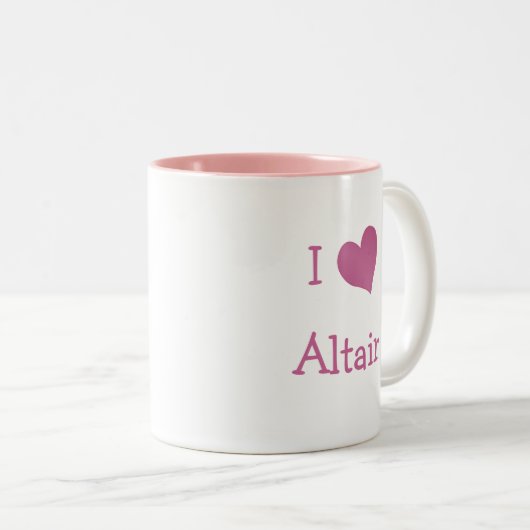 I Love Altair Tweekleurige Koffiemok (Voorkant rechts)