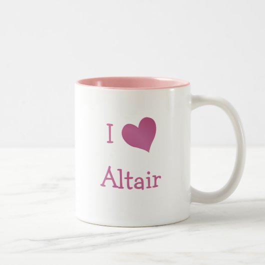 I Love Altair Tweekleurige Koffiemok (Rechts)