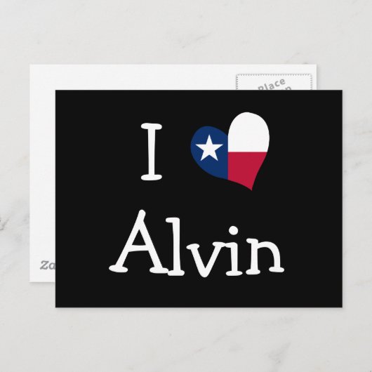 I Love Alvin Briefkaart (Voorkant / Achterkant)