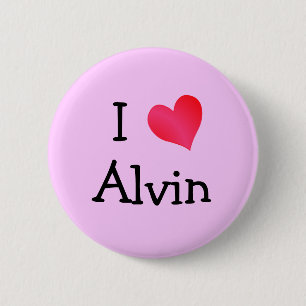 I Love Alvin Ronde Button 5,7 Cm