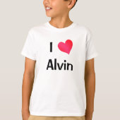 I Love Alvin T-shirt (Voorkant)