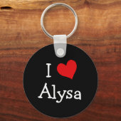I Love Alysa Sleutelhanger (Voorkant)