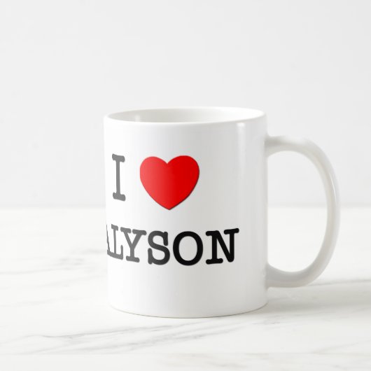 I Love Alyson Koffiemok (Rechts)