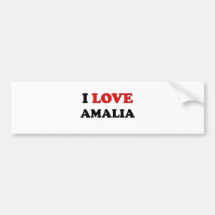 I Love Amalia Bumpersticker