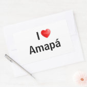 I love Amapá Rechthoekige Sticker (Envelop)
