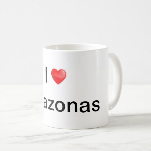 I love Amazonas Koffiemok (Voorkant rechts)
