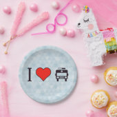 I Love Ambulance Papieren Bordje (Feest)