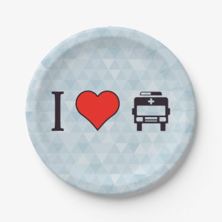 I Love Ambulance Papieren Bordje