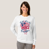I Love America 4th of July T-shirt voor dames (Voorkant volledig)