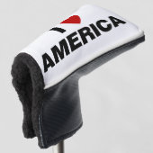 I Love America Golfheadcover (3/4 voorkant)